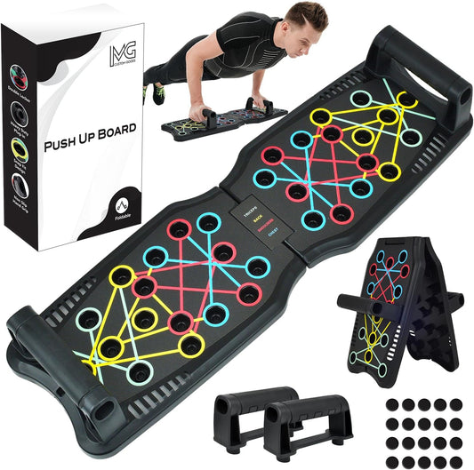 MG Push Up Board for Men & Women with 2 BONUS Accessories